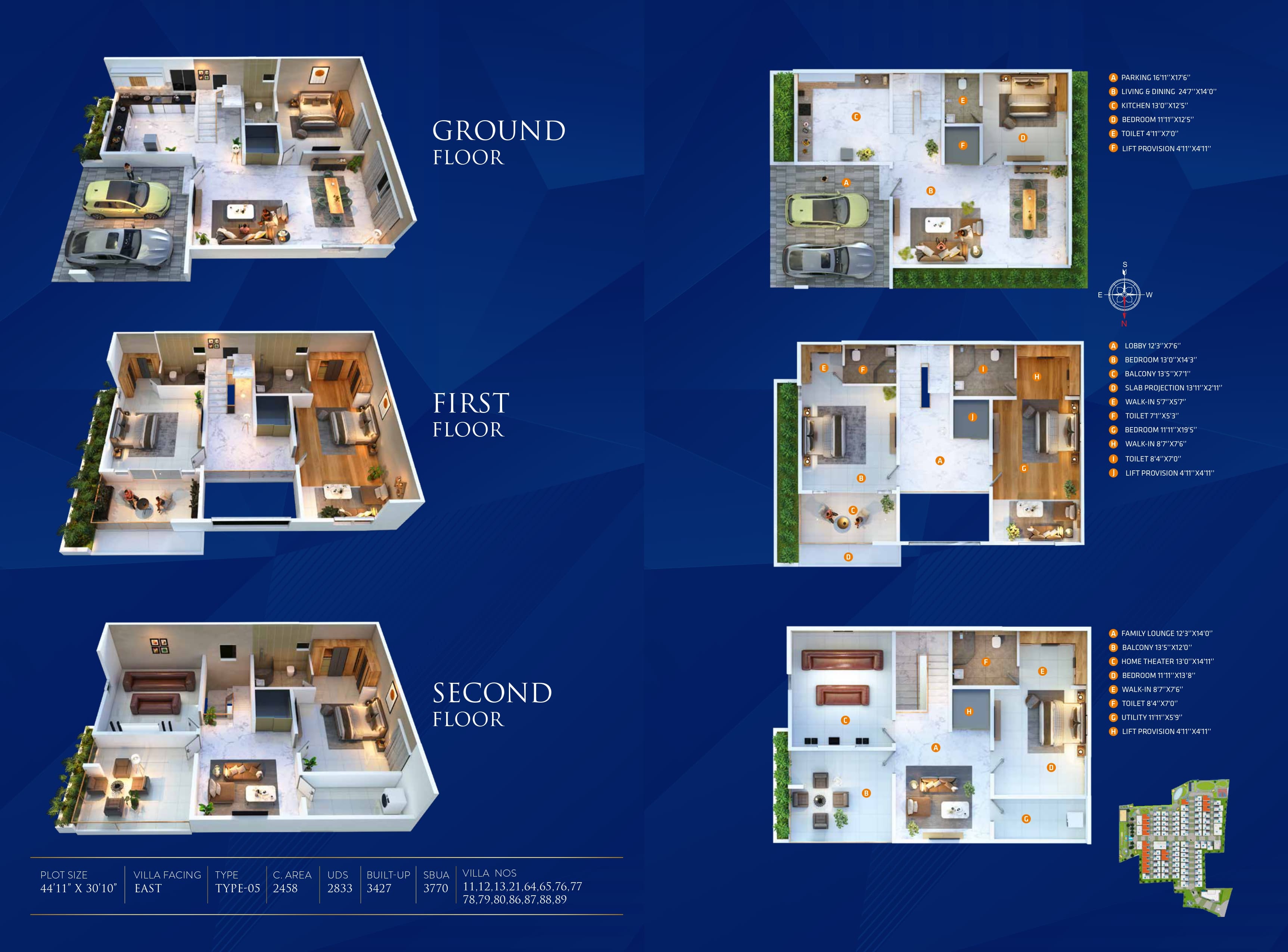 4 BHK Floor Plan