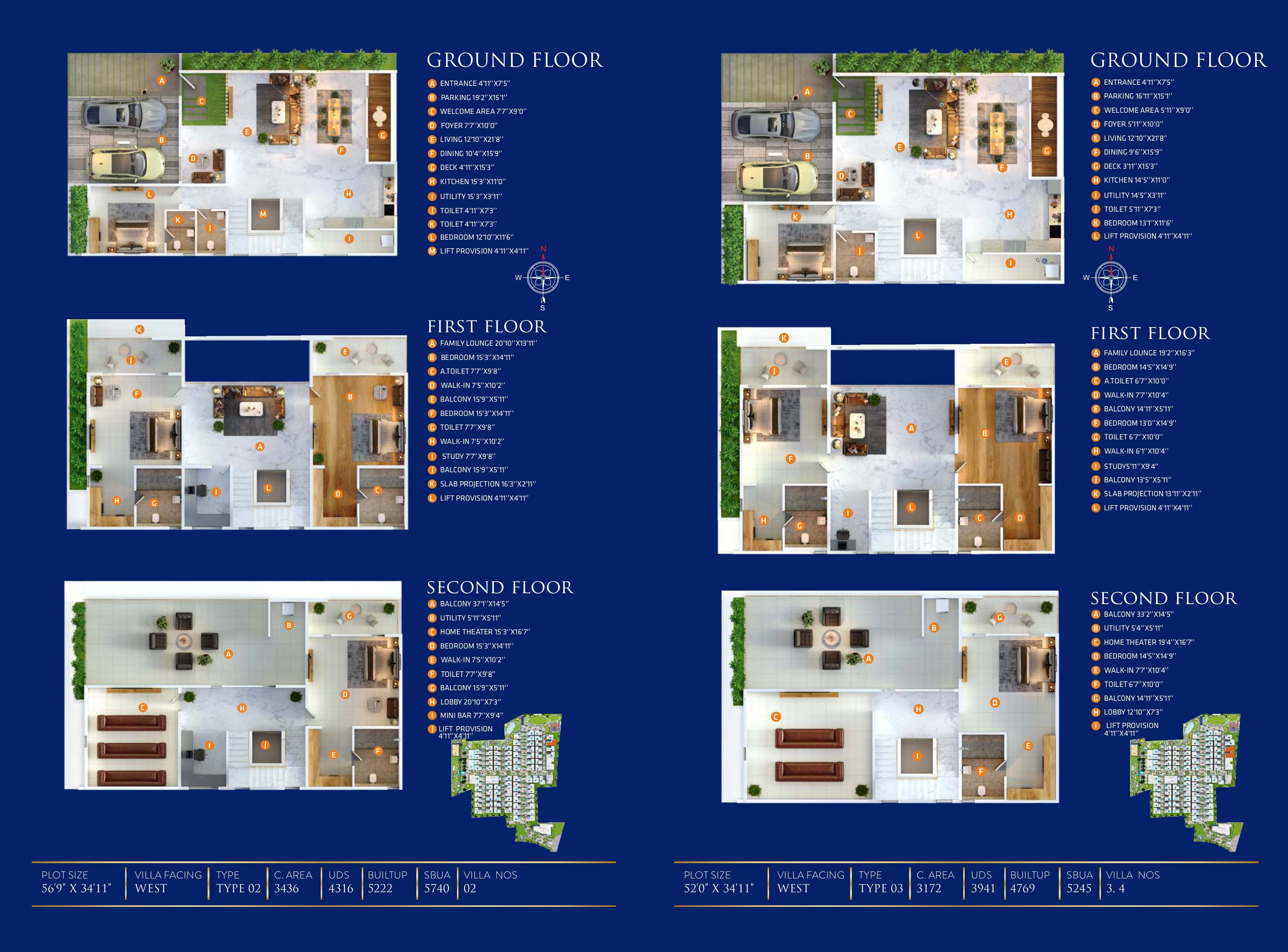 4 BHK Floor Plan